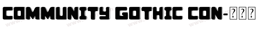 Community Gothic Con字体转换